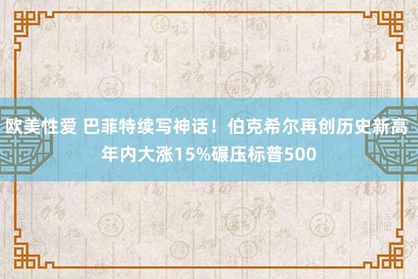 欧美性爱 巴菲特续写神话！伯克希尔再创历史新高 年内大涨15%碾压标普500